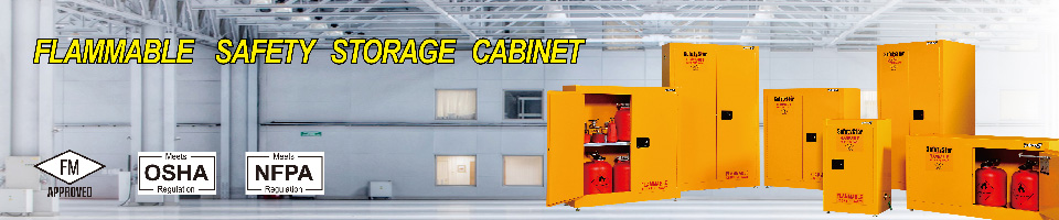 Flammable safety storage cabinet by FM Approvals